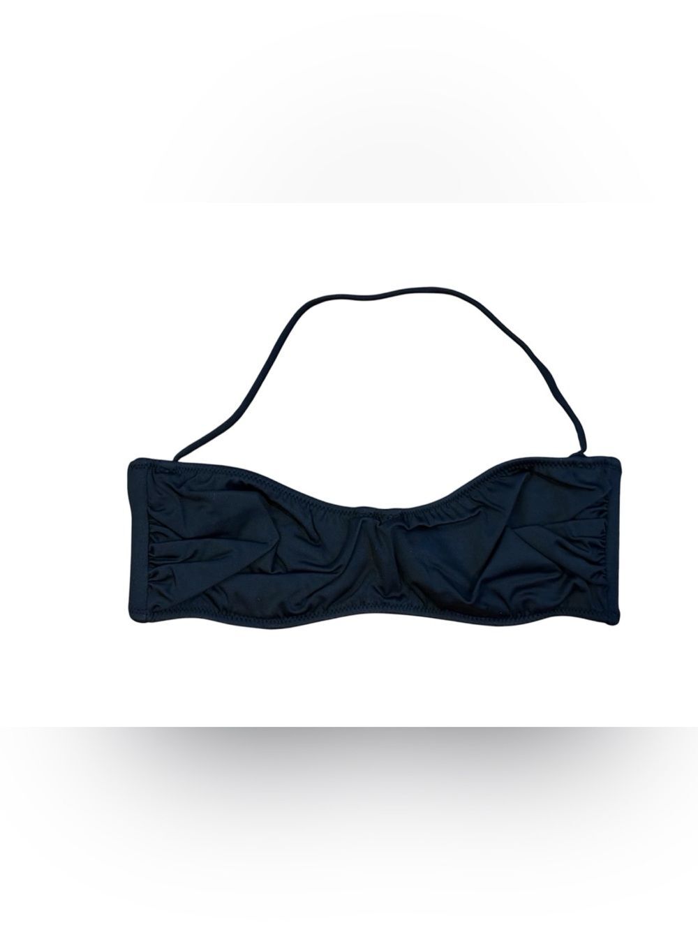VTG Y2K Victorias Secret black bandeau bikini top 32A NEW NWT